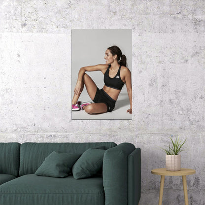 Kayla Itsines Hot Fitness Model Poster Gym Icon Motivational Wall Art Inspirational Workout Room Decor Aesthetic Sports Print Exercise Wall Decor Athletic Icon HD Photo Print