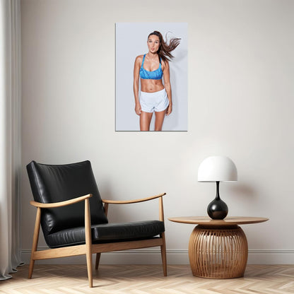 Kayla Itsines Hot Fitness Model Poster Gym Icon Motivational Wall Art Inspirational Workout Room Decor Aesthetic Sports Print Exercise Wall Decor Athletic Icon HD Photo Print - xonomax
