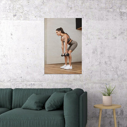 Kayla Itsines Hot Fitness Model Poster Gym Icon Motivational Wall Art Inspirational Workout Room Decor Aesthetic Sports Print Exercise Wall Decor Athletic Icon HD Photo Print