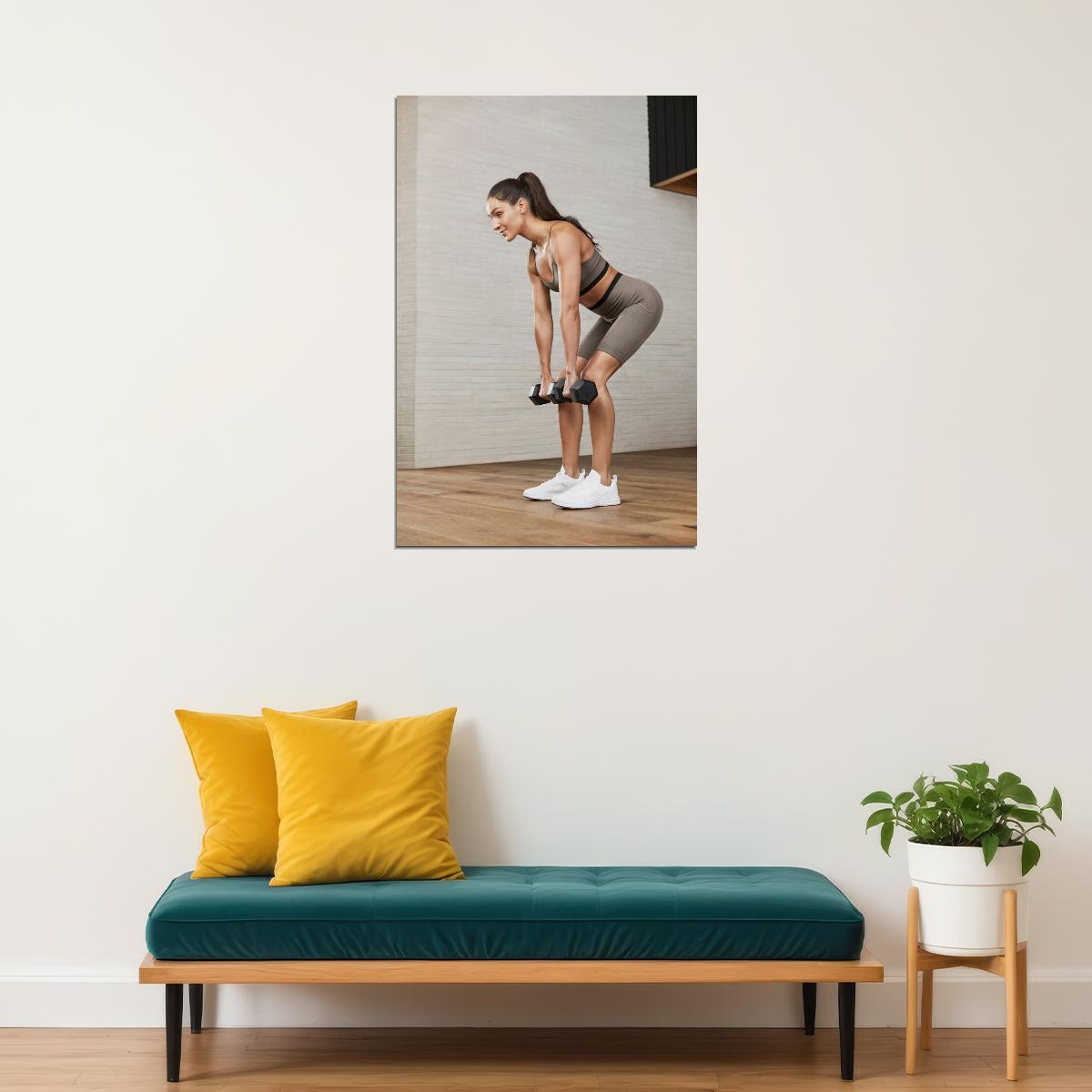 Kayla Itsines Hot Fitness Model Poster Gym Icon Motivational Wall Art Inspirational Workout Room Decor Aesthetic Sports Print Exercise Wall Decor Athletic Icon HD Photo Print