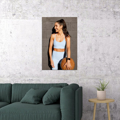 Kayla Itsines Hot Fitness Model Poster Gym Icon Motivational Wall Art Inspirational Workout Room Decor Aesthetic Sports Print Exercise Wall Decor Athletic Icon HD Photo Print