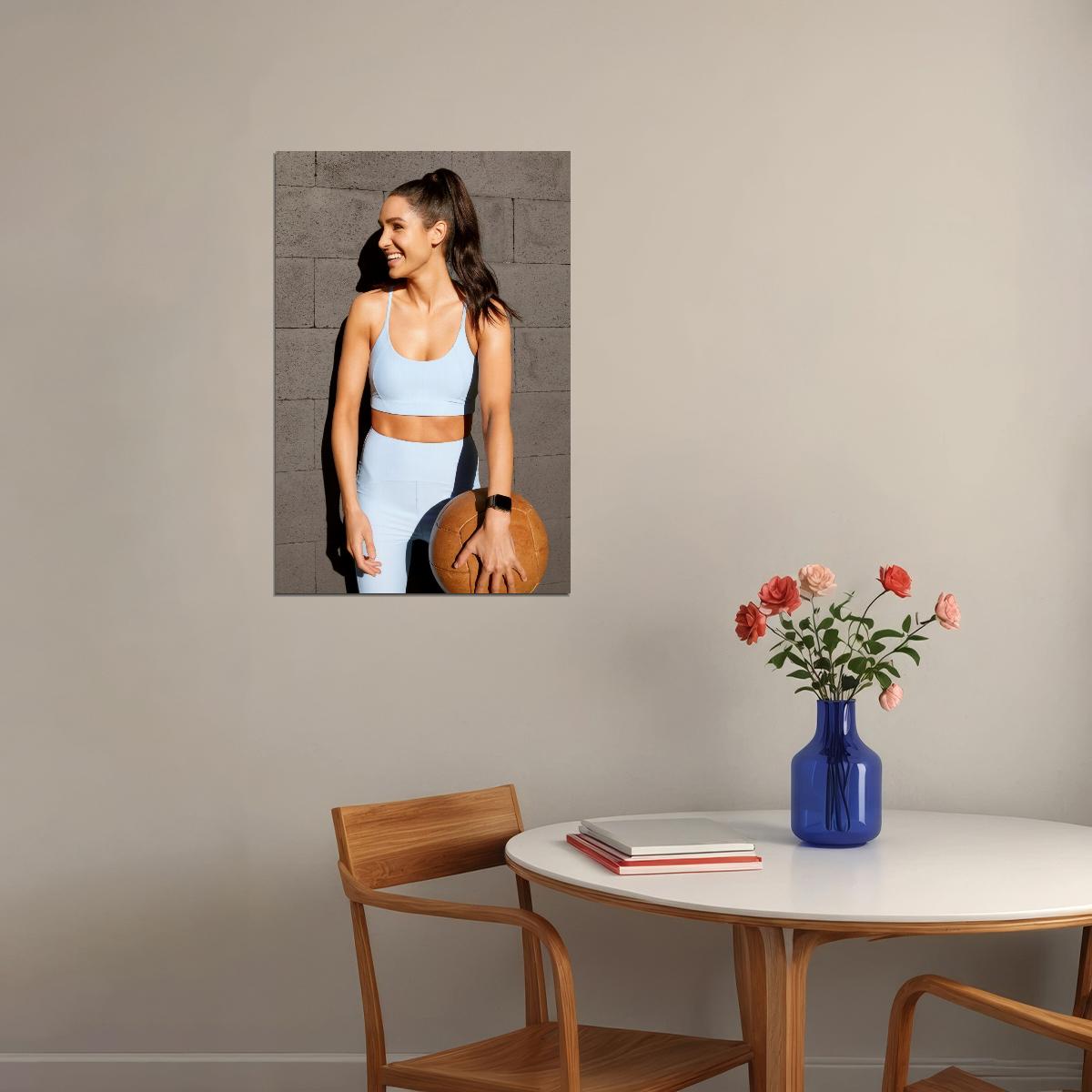 Kayla Itsines Hot Fitness Model Poster Gym Icon Motivational Wall Art Inspirational Workout Room Decor Aesthetic Sports Print Exercise Wall Decor Athletic Icon HD Photo Print