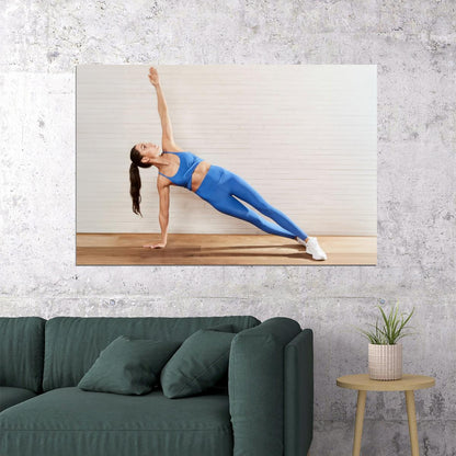 Kayla Itsines Hot Fitness Model Poster Gym Icon Motivational Wall Art Inspirational Workout Room Decor Aesthetic Sports Print Exercise Wall Decor Athletic Icon HD Photo Print