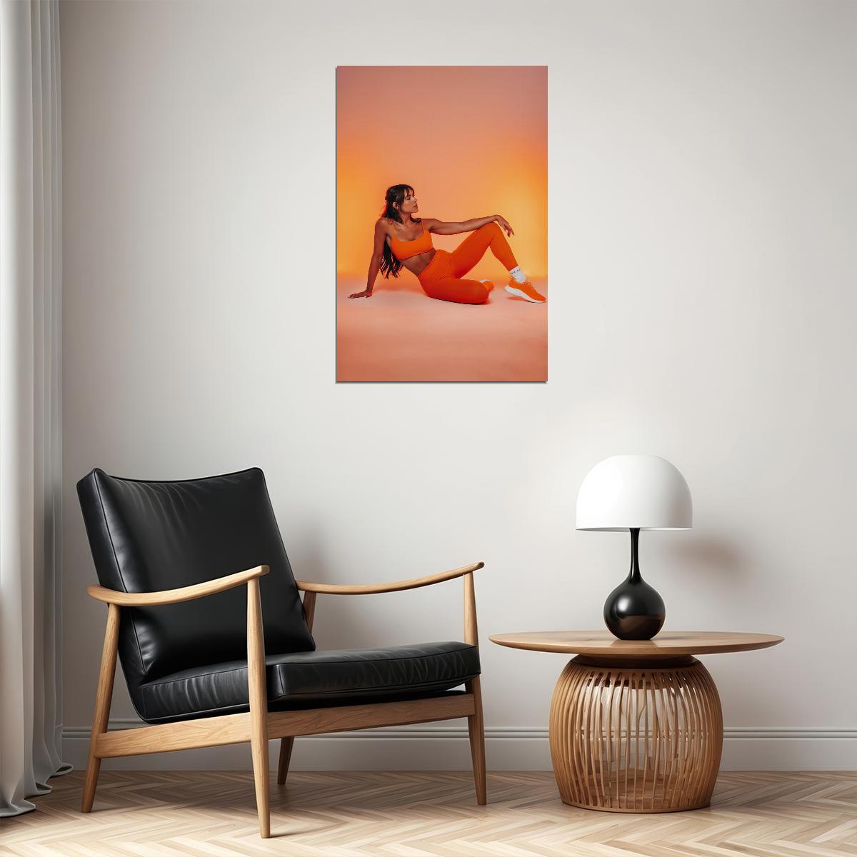 Kelsey Wells Hot Fitness Model Poster Gym Icon Motivational Wall Art Inspirational Workout Room Decor Aesthetic Sports Print Exercise Wall Decor Athletic Icon HD Photo Print - xonomax