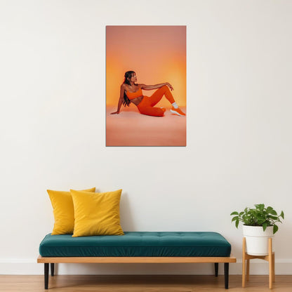 Kelsey Wells Hot Fitness Model Poster Gym Icon Motivational Wall Art Inspirational Workout Room Decor Aesthetic Sports Print Exercise Wall Decor Athletic Icon HD Photo Print - xonomax