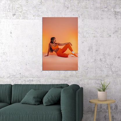 Kelsey Wells Hot Fitness Model Poster Gym Icon Motivational Wall Art Inspirational Workout Room Decor Aesthetic Sports Print Exercise Wall Decor Athletic Icon HD Photo Print - xonomax