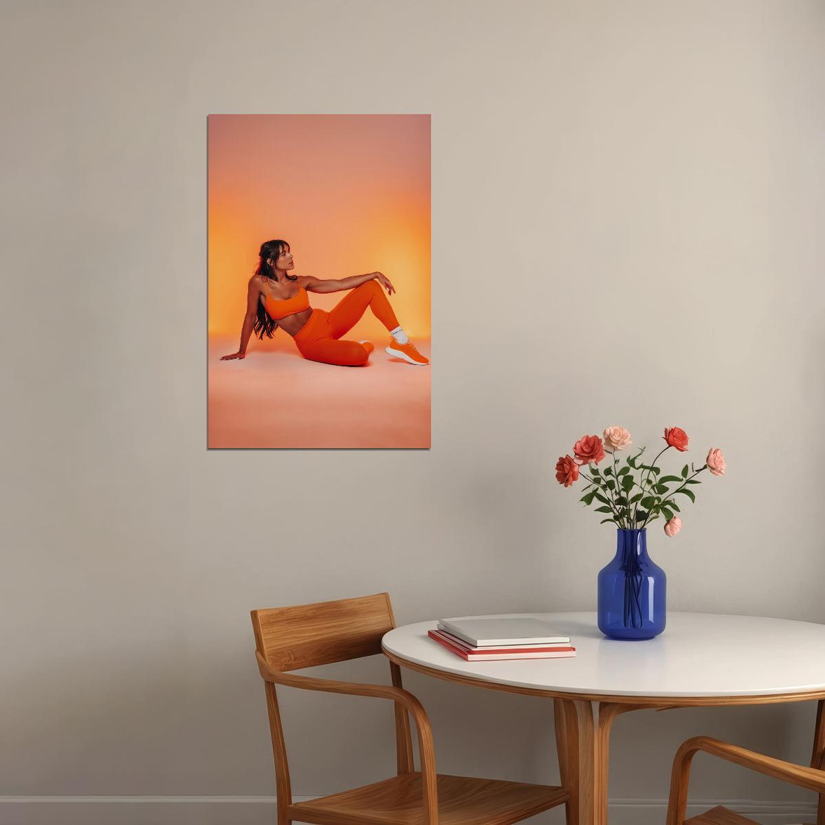 Kelsey Wells Hot Fitness Model Poster Gym Icon Motivational Wall Art Inspirational Workout Room Decor Aesthetic Sports Print Exercise Wall Decor Athletic Icon HD Photo Print - xonomax