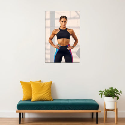 Kelsey Wells Hot Fitness Model Poster Gym Icon Motivational Wall Art Inspirational Workout Room Decor Aesthetic Sports Print Exercise Wall Decor Athletic Icon HD Photo Print