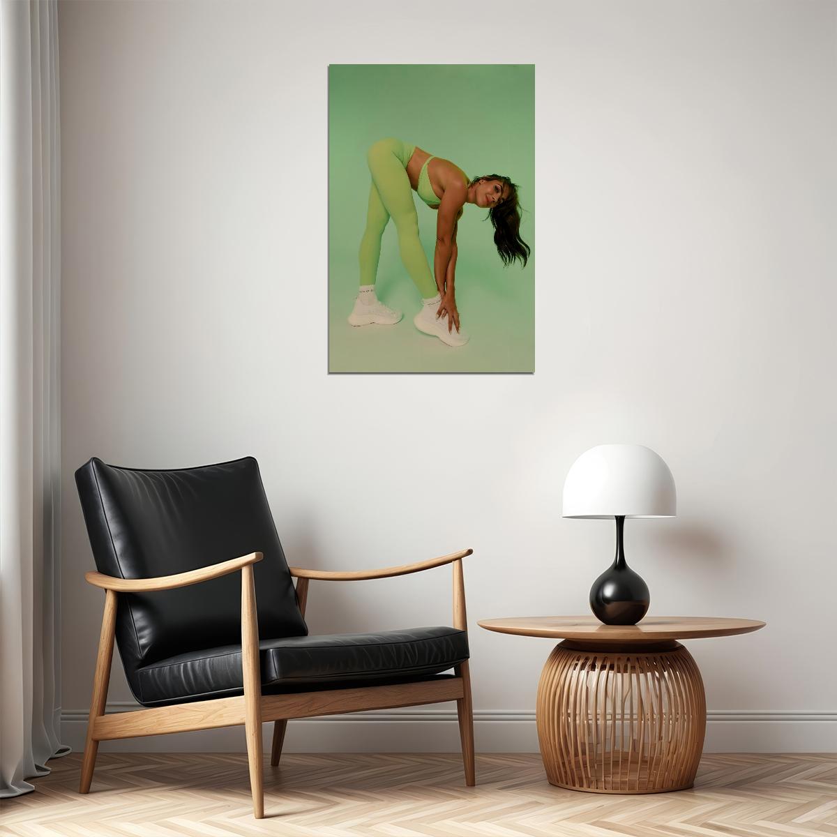 Kelsey Wells Hot Fitness Model Poster Gym Icon Motivational Wall Art Sexy Inspirational Workout Room Decor Aesthetic Sports Print Exercise Wall Decor Athletic Icon HD Photo Print