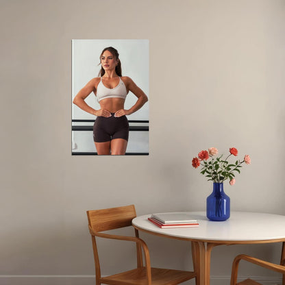 Krissy Cela Hot Fitness Model Poster Strong Sexy Women Wall Art Inspirational Workout Room Decor Aesthetic Sports Print Gym Motivational Wall Decor Athletic Icon HD Photo Print