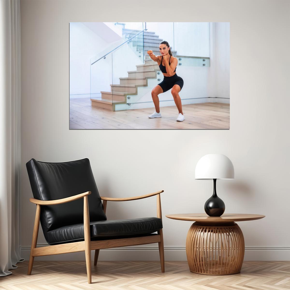 Krissy Cela Hot Fitness Model Poster Gym Icon Motivational Wall Art Inspirational Workout Room Decor Aesthetic Sports Print Exercise Wall Decor Athletic Icon HD Photo Print