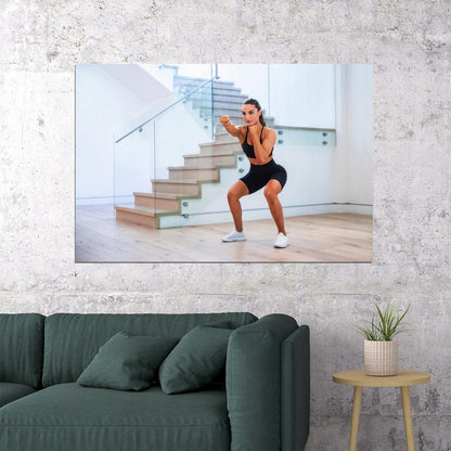 Krissy Cela Hot Fitness Model Poster Gym Icon Motivational Wall Art Inspirational Workout Room Decor Aesthetic Sports Print Exercise Wall Decor Athletic Icon HD Photo Print