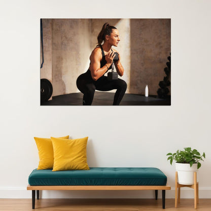 Krissy Cela Hot Fitness Model Poster Gym Icon Motivational Wall Art Inspirational Workout Room Decor Aesthetic Sports Print Exercise Wall Decor Athletic Icon HD Photo Print