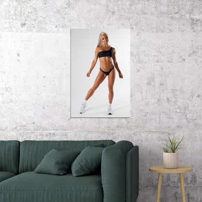 Lauren Simpson Hot Fitness Model Poster Sexy Bikini Wall Art Inspirational Workout Room Decor Aesthetic Sports Print Gym Motivational Wall Decor Athletic Icon HD Photo Print