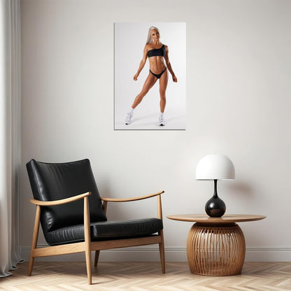 Lauren Simpson Hot Fitness Model Poster Sexy Bikini Wall Art Inspirational Workout Room Decor Aesthetic Sports Print Gym Motivational Wall Decor Athletic Icon HD Photo Print