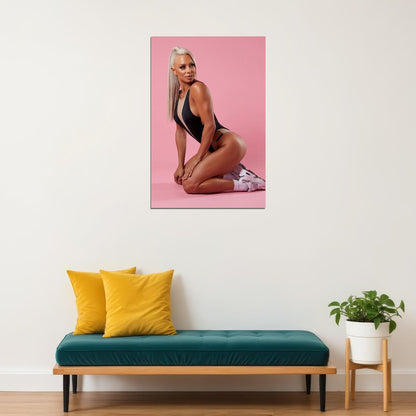 Lauren Simpson Hot Fitness Model Poster Sexy Bikini Wall Art Inspirational Workout Room Decor Aesthetic Sports Print Gym Motivational Wall Decor Athletic Icon HD Photo Print