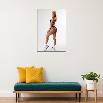 Lauren Simpson Hot Fitness Model Poster Sexy Bikini Wall Art Inspirational Workout Room Decor Aesthetic Sports Print Gym Motivational Wall Decor Athletic Icon HD Photo Print