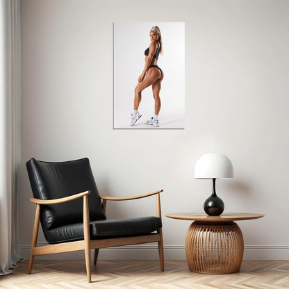 Lauren Simpson Hot Fitness Model Poster Sexy Bikini Wall Art Inspirational Workout Room Decor Aesthetic Sports Print Gym Motivational Wall Decor Athletic Icon HD Photo Print