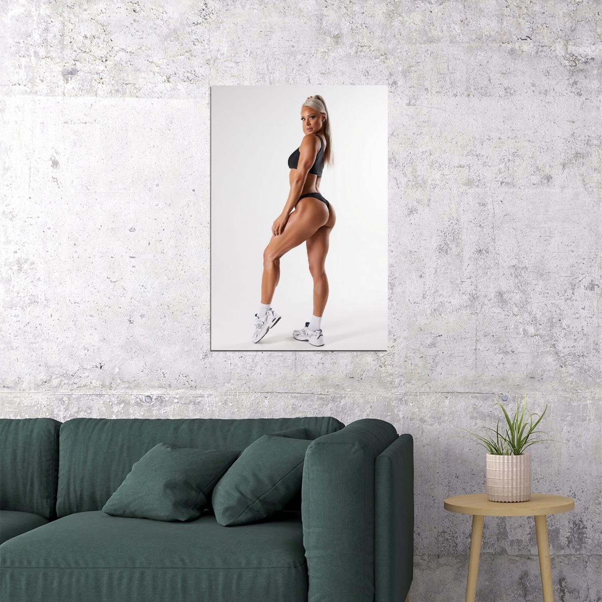 Lauren Simpson Hot Fitness Model Poster Sexy Bikini Wall Art Inspirational Workout Room Decor Aesthetic Sports Print Gym Motivational Wall Decor Athletic Icon HD Photo Print