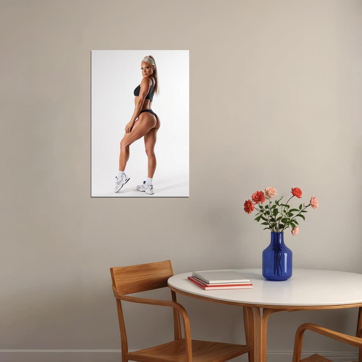 Lauren Simpson Hot Fitness Model Poster Sexy Bikini Wall Art Inspirational Workout Room Decor Aesthetic Sports Print Gym Motivational Wall Decor Athletic Icon HD Photo Print