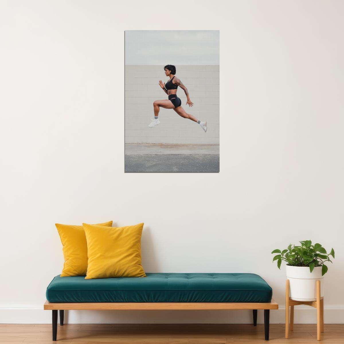 Massy Arias Hot Fitness Model Poster Gym Icon Motivational Wall Art Inspirational Workout Room Decor Aesthetic Sports Print Exercise Wall Decor Athletic Icon HD Photo Print