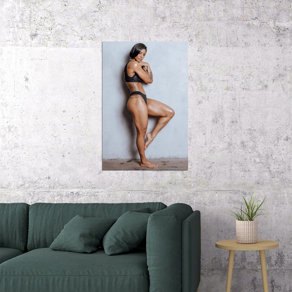 Massy Arias Hot Fitness Model Poster Strong Sexy Women Wall Art Inspirational Workout Room Decor Aesthetic Sports Print Gym Motivational Wall Decor Athletic Icon HD Photo Print - xonomax