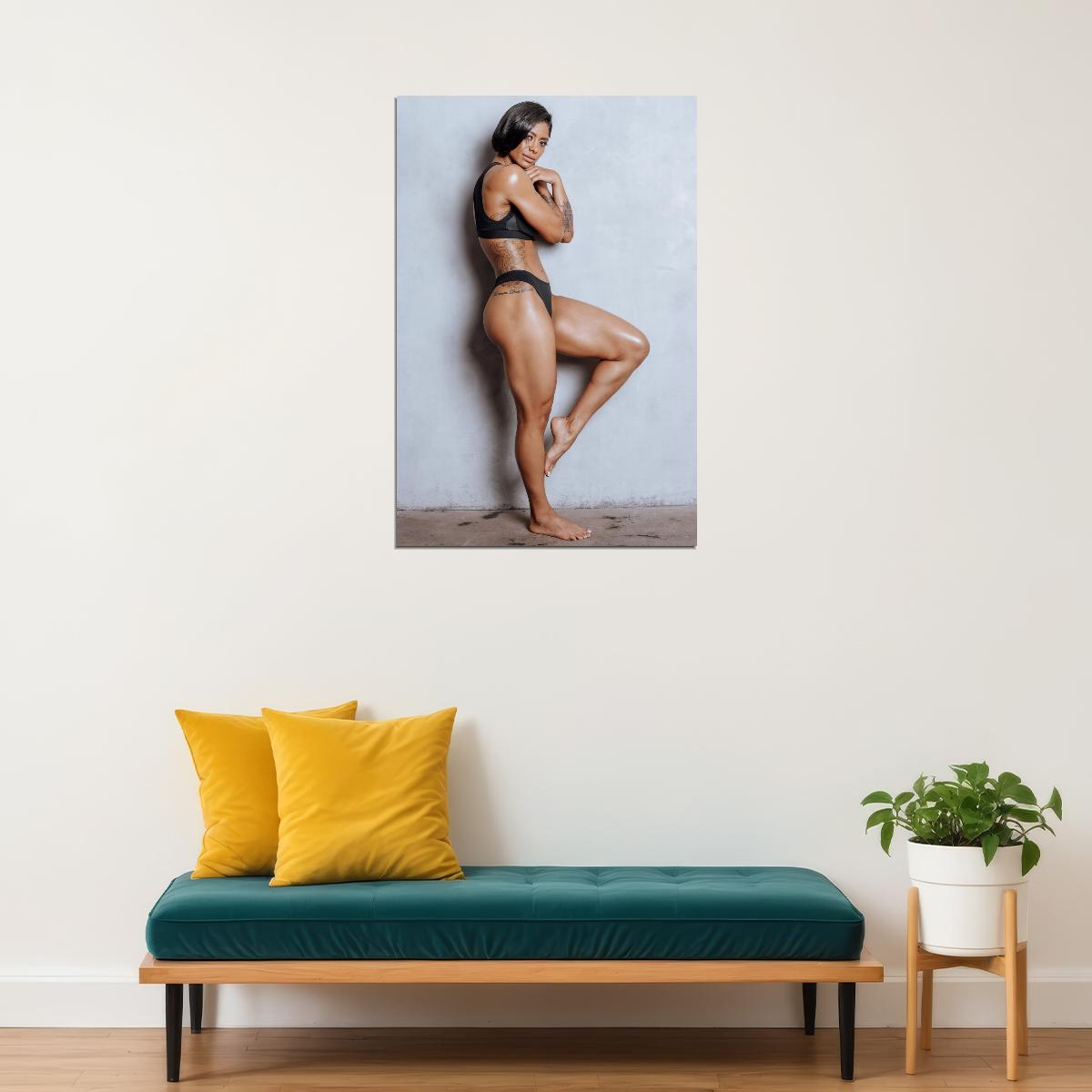 Massy Arias Hot Fitness Model Poster Strong Sexy Women Wall Art Inspirational Workout Room Decor Aesthetic Sports Print Gym Motivational Wall Decor Athletic Icon HD Photo Print - xonomax