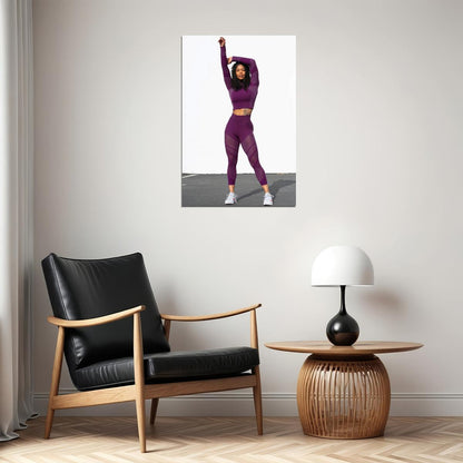 Massy Arias Hot Fitness Model Poster Gym Icon Motivational Wall Art Inspirational Workout Room Decor Aesthetic Sports Print Exercise Wall Decor Athletic Icon HD Photo Print