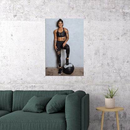 Massy Arias Hot Fitness Model Poster Strong Sexy Women Wall Art Inspirational Workout Room Decor Aesthetic Sports Print Gym Motivational Wall Decor Athletic Icon HD Photo Print