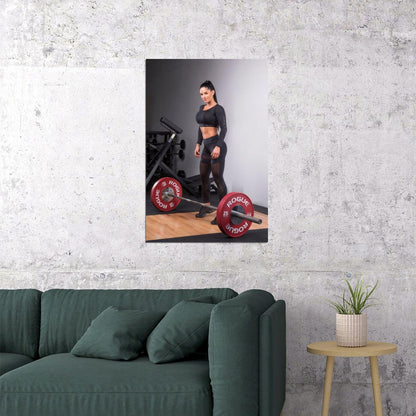 Michelle Lewin Hot Fitness Model Poster Gym Icon Motivational Wall Art Sexy Inspirational Workout Room Decor Aesthetic Sports Print Exercise Wall Decor Athletic Icon HD Photo Print