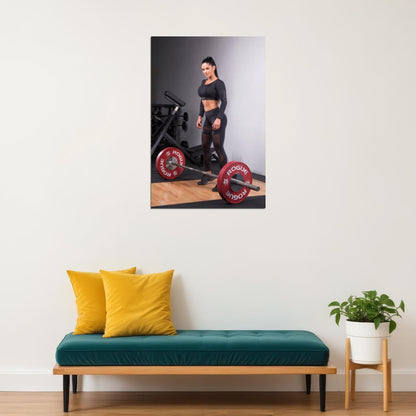 Michelle Lewin Hot Fitness Model Poster Gym Icon Motivational Wall Art Sexy Inspirational Workout Room Decor Aesthetic Sports Print Exercise Wall Decor Athletic Icon HD Photo Print