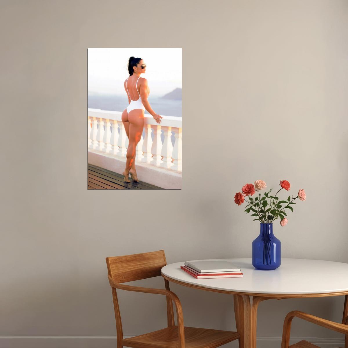 Michelle Lewin Hot Fitness Model Poster Sexy Bikini Wall Art Inspirational Workout Room Decor Aesthetic Sports Print Gym Motivational Wall Decor Athletic Icon HD Photo Print - xonomax