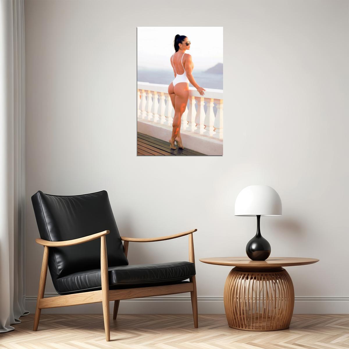 Michelle Lewin Hot Fitness Model Poster Sexy Bikini Wall Art Inspirational Workout Room Decor Aesthetic Sports Print Gym Motivational Wall Decor Athletic Icon HD Photo Print - xonomax