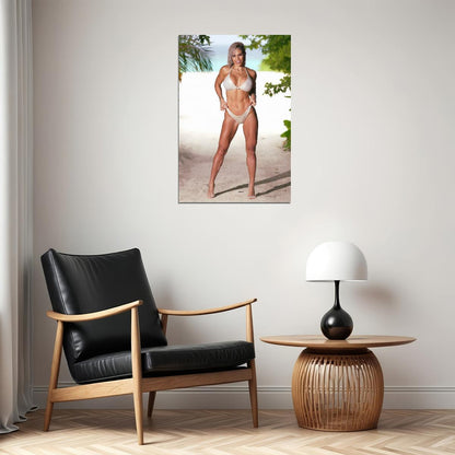 Michelle Lewin Hot Fitness Model Poster Sexy Bikini Wall Art Inspirational Workout Room Decor Aesthetic Sports Print Gym Motivational Wall Decor Athletic Icon HD Photo Print - xonomax