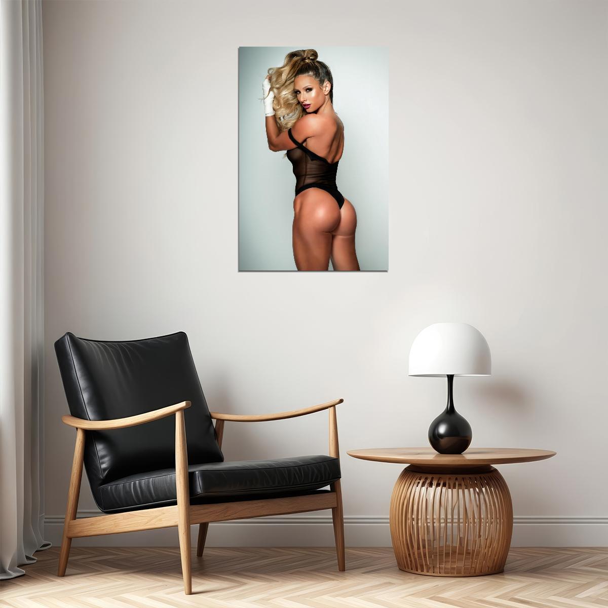 Paige Hathaway Hot Fitness Model Poster Strong Sexy Women Wall Art Inspirational Workout Room Decor Aesthetic Sports Print Gym Motivational Wall Decor Athletic Icon HD Photo Print - xonomax
