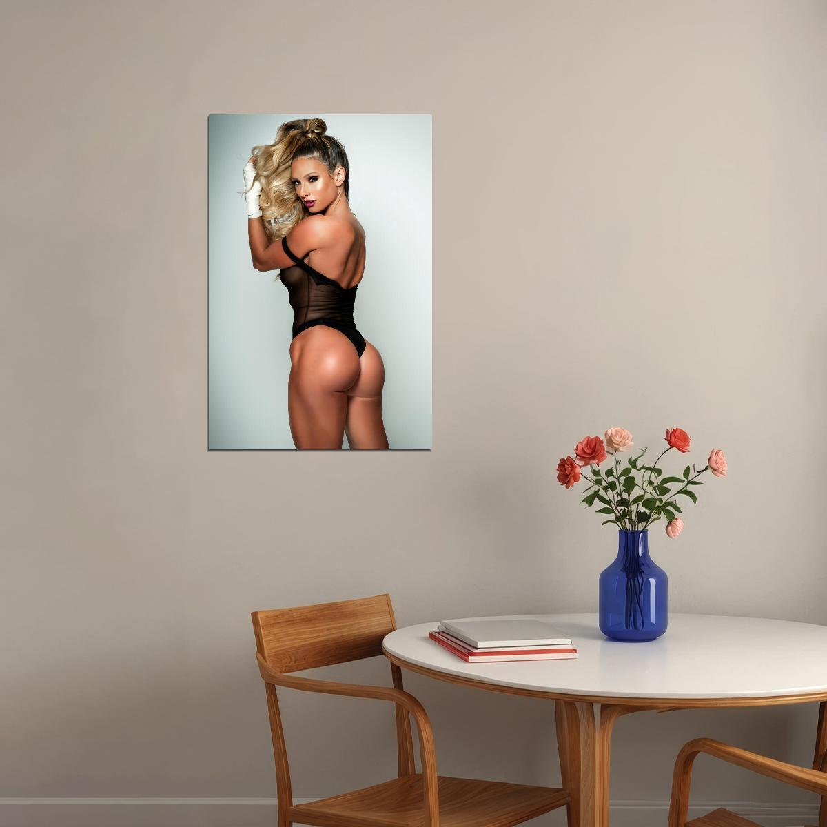Paige Hathaway Hot Fitness Model Poster Strong Sexy Women Wall Art Inspirational Workout Room Decor Aesthetic Sports Print Gym Motivational Wall Decor Athletic Icon HD Photo Print - xonomax