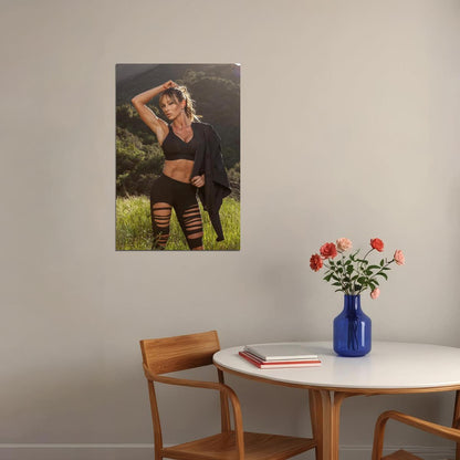 Paige Hathaway Hot Fitness Model Poster Strong Sexy Women Wall Art Inspirational Workout Room Decor Aesthetic Sports Print Gym Motivational Wall Decor Athletic Icon HD Photo Print - xonomax