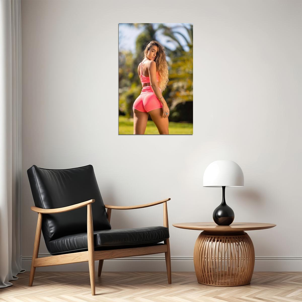 Sommer Ray Hot Fitness Model Poster Sexy Female Wall Art Inspirational Workout Room Decor Aesthetic Sports Print Gym Motivational Wall Decor Athletic Icon HD Photo Print - xonomax