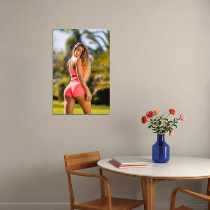 Sommer Ray Hot Fitness Model Poster Sexy Female Wall Art Inspirational Workout Room Decor Aesthetic Sports Print Gym Motivational Wall Decor Athletic Icon HD Photo Print - xonomax