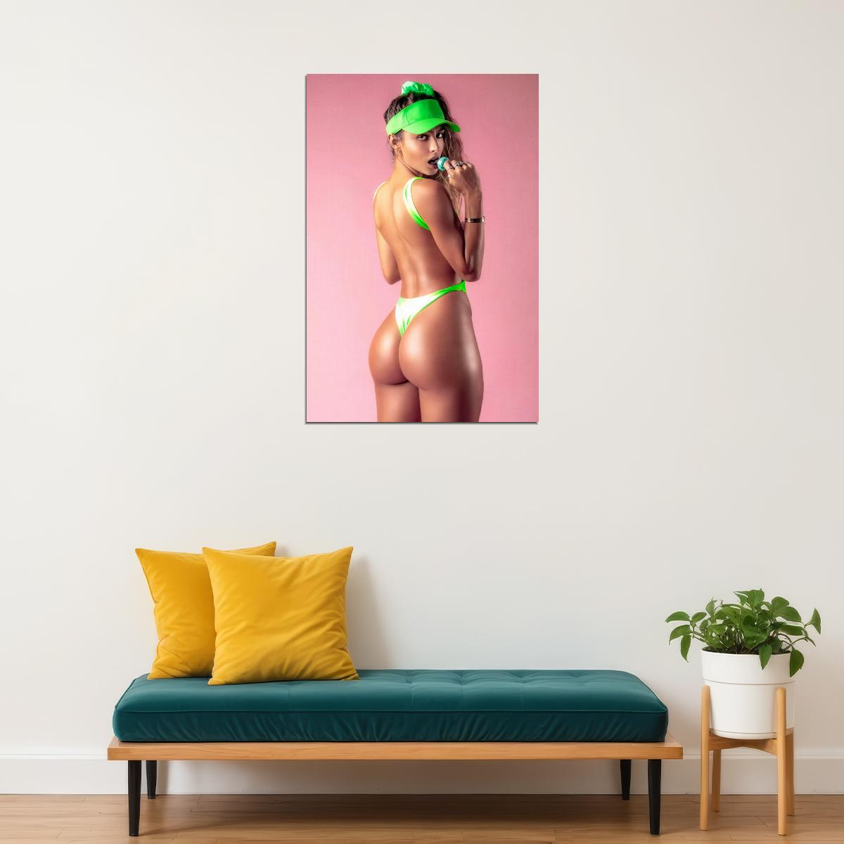 Sommer Ray Hot Fitness Model Poster Sexy Bikini Wall Art Inspirational Workout Room Decor Aesthetic Sports Print Gym Motivational Wall Decor Athletic Icon HD Photo Print - xonomax