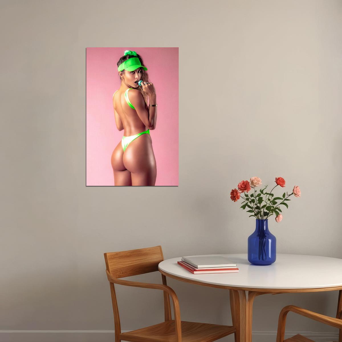 Sommer Ray Hot Fitness Model Poster Sexy Bikini Wall Art Inspirational Workout Room Decor Aesthetic Sports Print Gym Motivational Wall Decor Athletic Icon HD Photo Print - xonomax