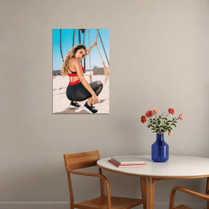Sommer Ray Hot Fitness Model Poster Sexy Female Wall Art Inspirational Workout Room Decor Aesthetic Sports Print Gym Motivational Wall Decor Athletic Icon HD Photo Print - xonomax