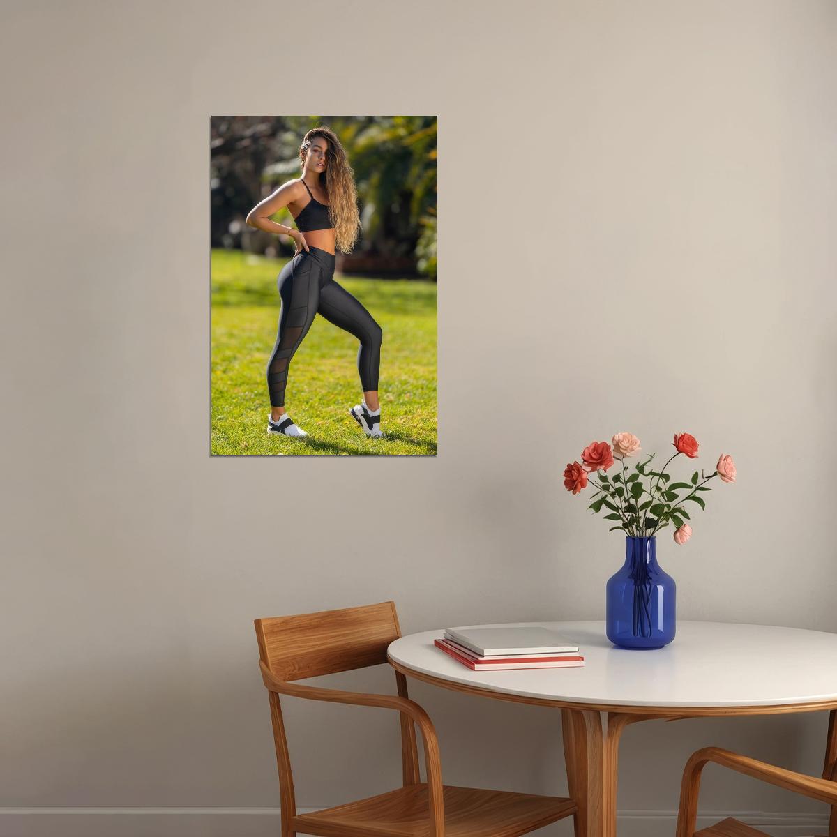 Sommer Ray Hot Fitness Model Poster Body Goals Motivational Wall Art Sexy Inspirational Workout Room Decor Aesthetic Sports Print Gym Wall Decor Athletic Icon HD Photo Print