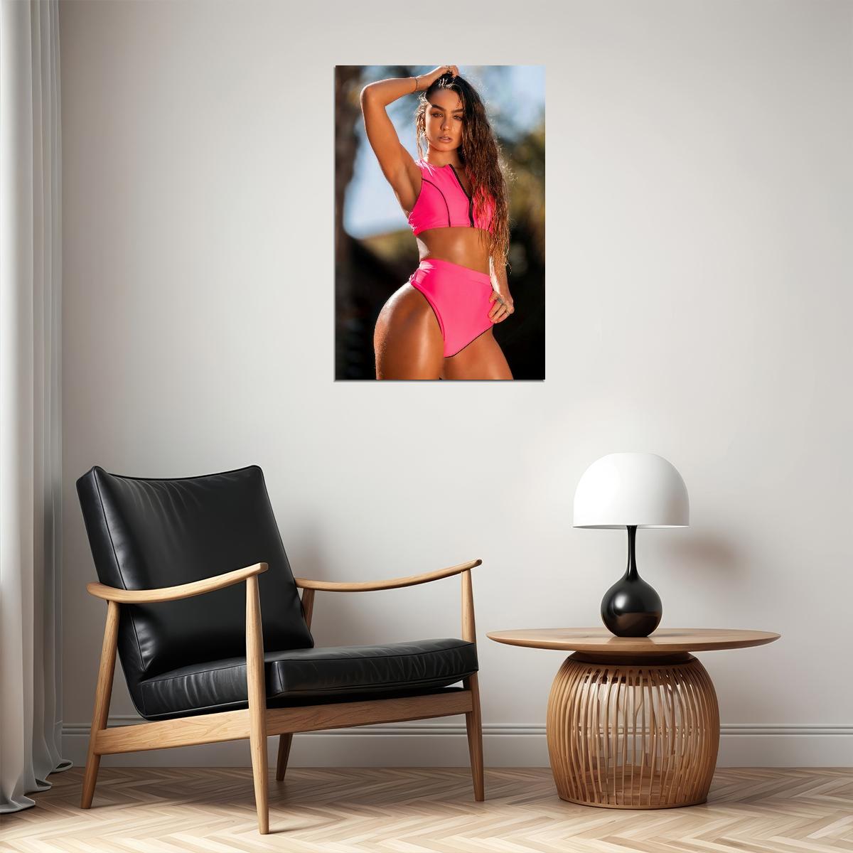 Sommer Ray Hot Fitness Model Poster Sexy Female Wall Art Inspirational Workout Room Decor Aesthetic Sports Print Gym Motivational Wall Decor Athletic Icon HD Photo Print - xonomax