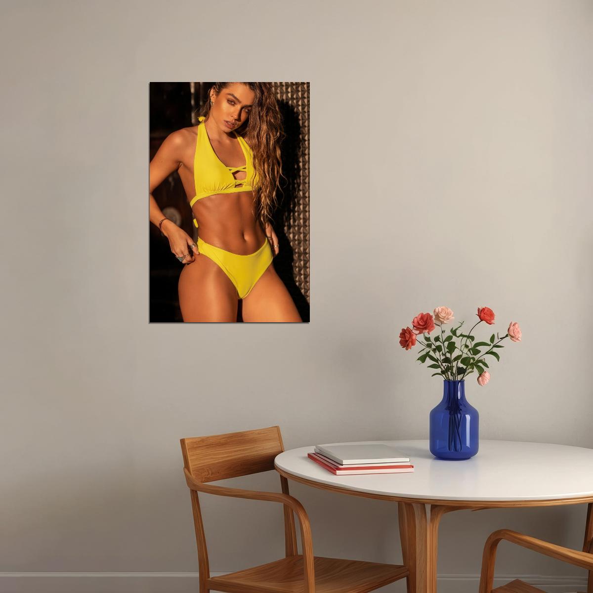 Sommer Ray Hot Fitness Model Poster Sexy Bikini Wall Art Inspirational Workout Room Decor Aesthetic Sports Print Gym Motivational Wall Decor Athletic Icon HD Photo Print - xonomax