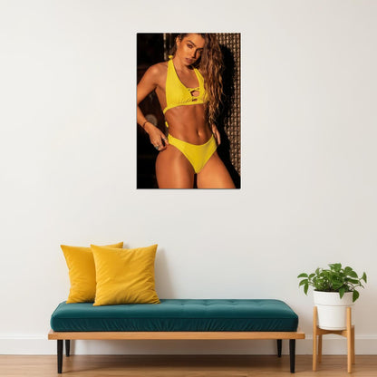 Sommer Ray Hot Fitness Model Poster Sexy Bikini Wall Art Inspirational Workout Room Decor Aesthetic Sports Print Gym Motivational Wall Decor Athletic Icon HD Photo Print - xonomax