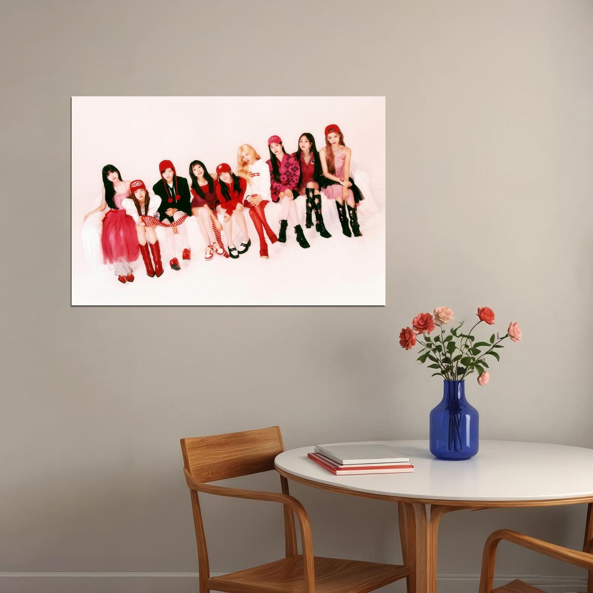 Twice Group Photo Sana Momo Dahyun Tzuyu Nayeon Mina Jihyo Chaeyoung Jeongyeon Album Strategy Music Poster K-Pop Home Decor For Living Room Aesthetic Kpop Female Girl Group