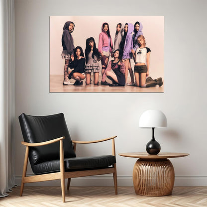 Twice Group Photo Sana Momo Dahyun Tzuyu Nayeon Mina Jihyo Chaeyoung Jeongyeon Album Strategy Music Poster K-Pop Home Decor For Living Room Aesthetic Kpop Female Girl Group