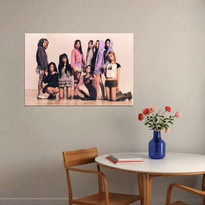 Twice Group Photo Sana Momo Dahyun Tzuyu Nayeon Mina Jihyo Chaeyoung Jeongyeon Album Strategy Music Poster K-Pop Home Decor For Living Room Aesthetic Kpop Female Girl Group