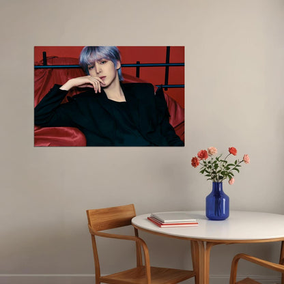 Ateez Yunho Golden Hour Part.2 Concept Photo Music Poster K-Pop Home Decor For Living Room Aesthetic Kpop Male Boys Group Boy Band